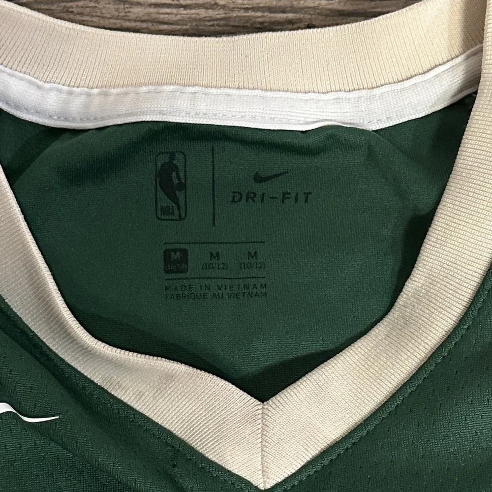 Nike Green Milwaukee Basketball Jersey - Picture 2 of 5